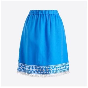 J. Crew Pull On Tassel Mini Skirt